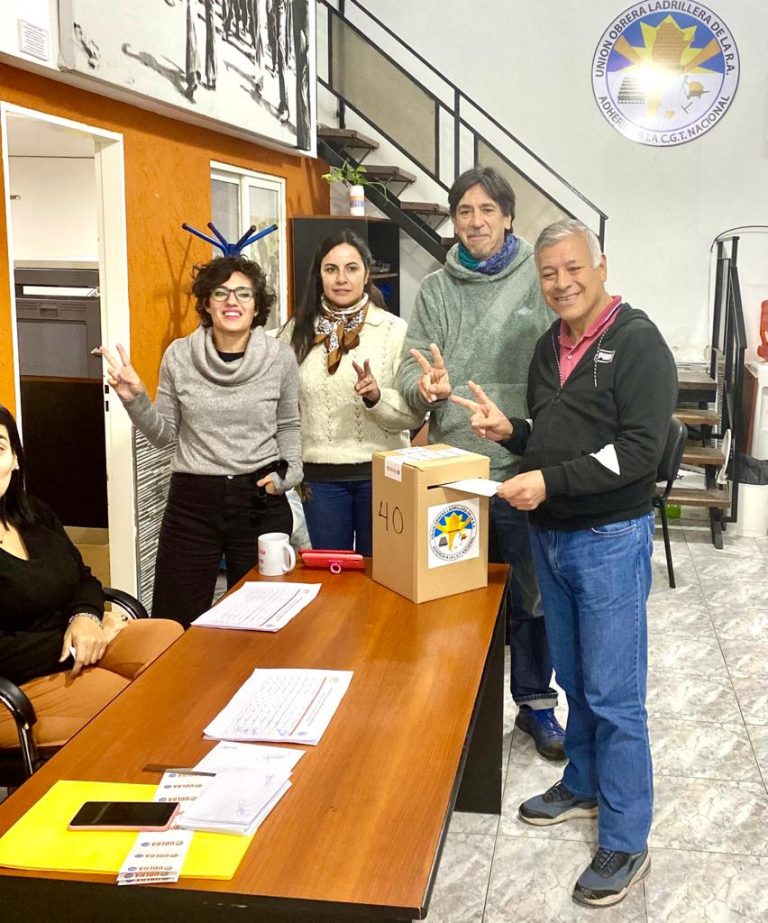 LUIS CÁCERES FUE REELECTO COMO SECRETARIO GENERAL DE LA UNIÓN OBRERA LADRILLERA CON EL 99% DE LOS VOTOS