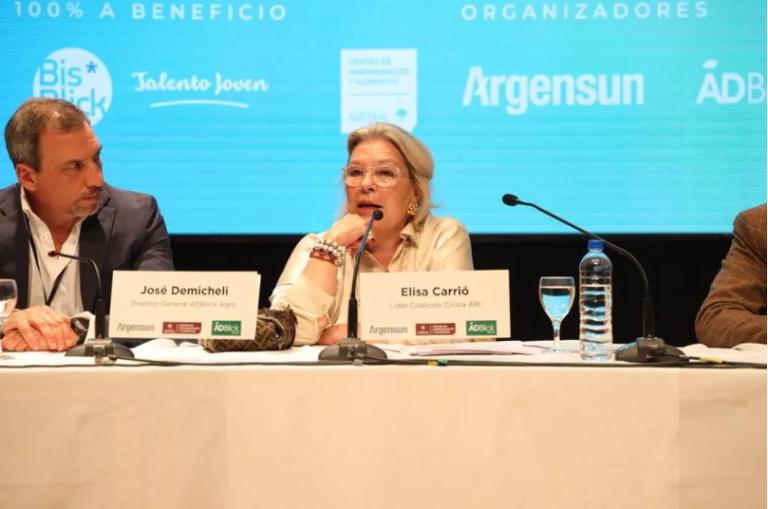 CARRIÓ, ENOJADA CON MACRI, RENUNCIÓ A SU CANDIDATURA AL PARLASUR