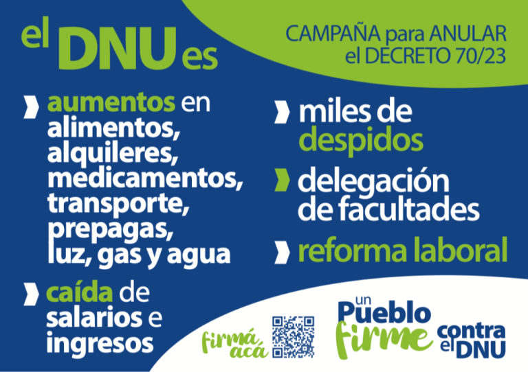 CAMPAÑA PARA ANULAR EL DECRETO 70/23
