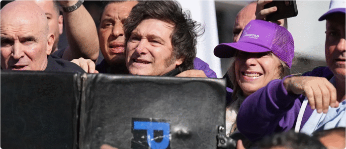 Espert, Milei, Karina en Lomas