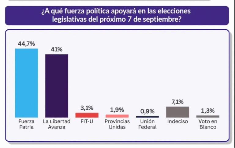 SE CONOCIÓ LA ÚLTIMA ENCUESTA ANTES DE LAS ELECCIONES LEGISLATIVAS EN LA PROVINCIA DE BUENOS AIRES